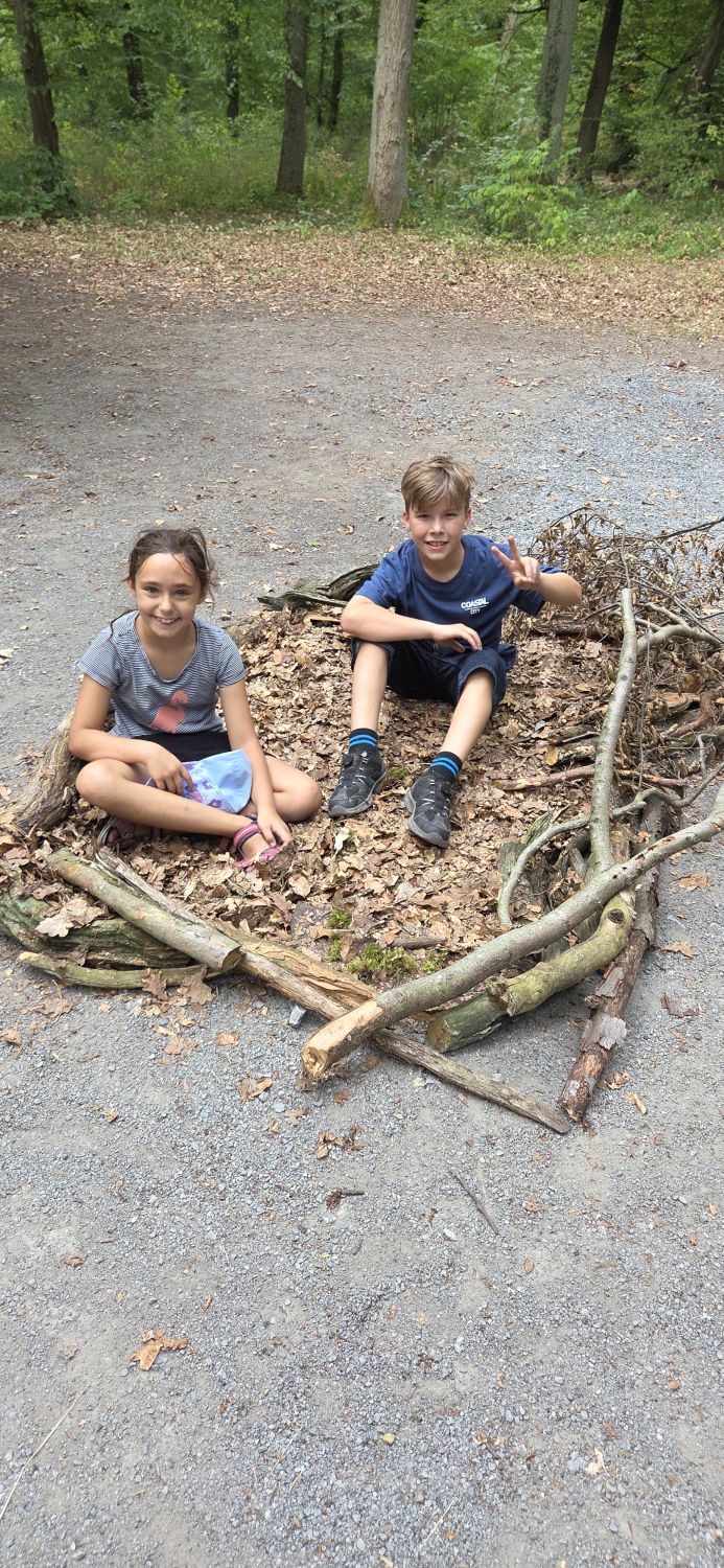 Lerngang der Klasse 3b in den Wald - Bild 03