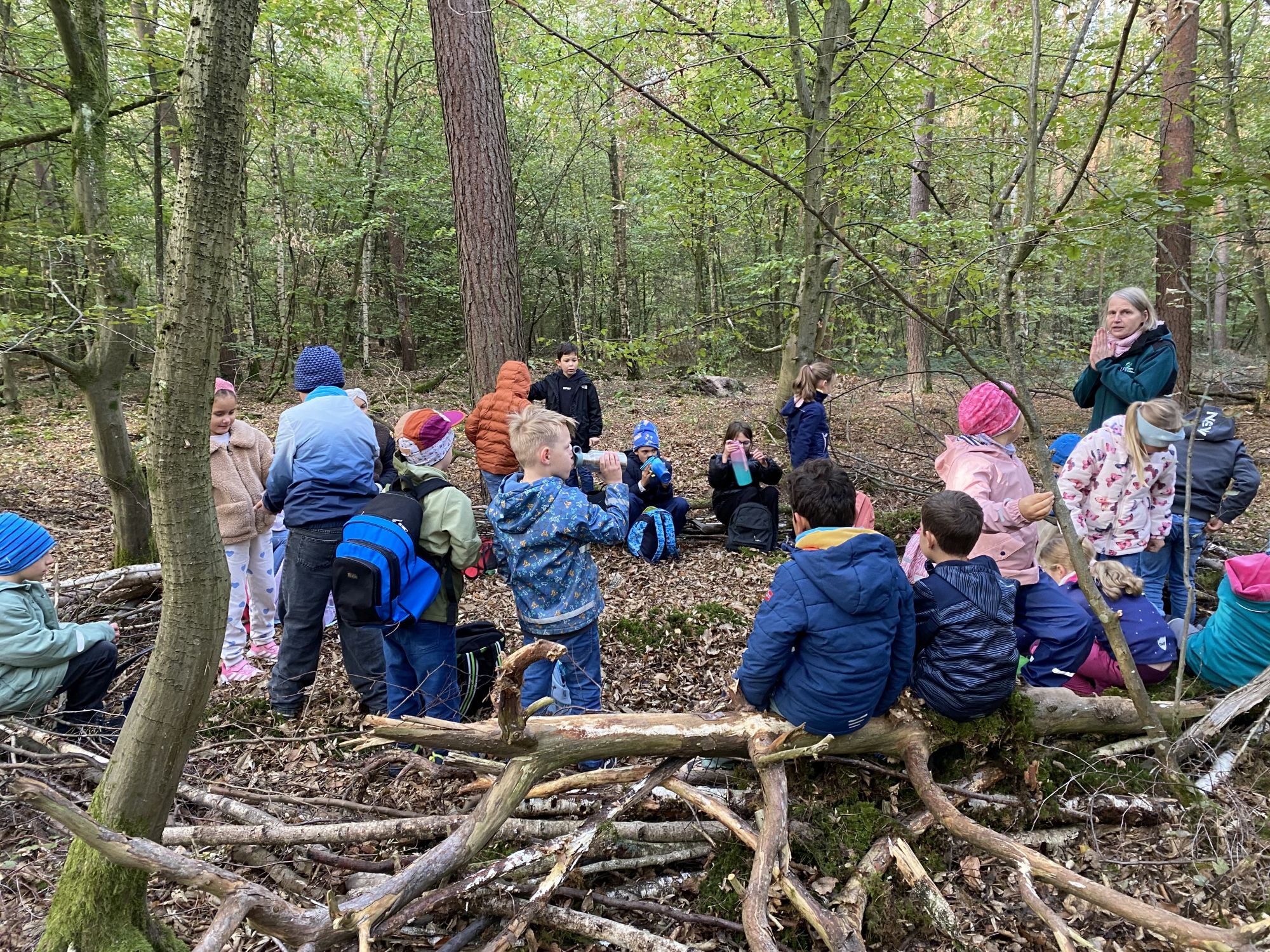 Ein spannender Waldtag der Klasse 2b - Bild 04